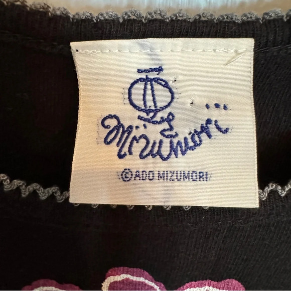 Ado Mizumori Tank Top Sz XS Kidcore  Y2K Kawaii Rhinestone Mermaid Lettuce Hem - Picture 9 of 13